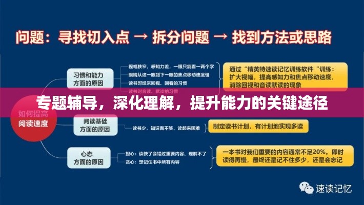 專題輔導(dǎo)，深化理解，提升能力的關(guān)鍵途徑