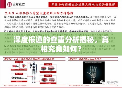 深度報道的查重分析揭秘，真相究竟如何？