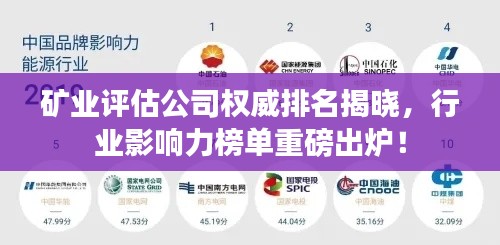 礦業(yè)評(píng)估公司權(quán)威排名揭曉，行業(yè)影響力榜單重磅出爐！