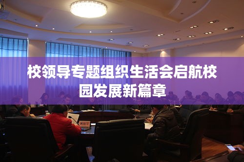 校領(lǐng)導(dǎo)專題組織生活會(huì)啟航校園發(fā)展新篇章