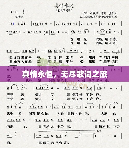 真情永恒，無(wú)盡歌詞之旅