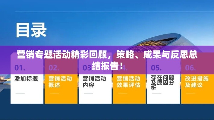 營銷專題活動精彩回顧，策略、成果與反思總結(jié)報告！