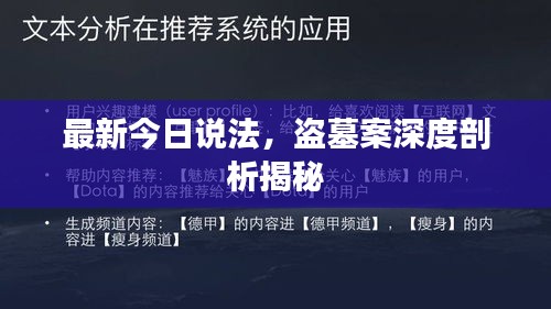 最新今日說法，盜墓案深度剖析揭秘