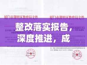 整改落實(shí)報(bào)告，深度推進(jìn)，成效顯著