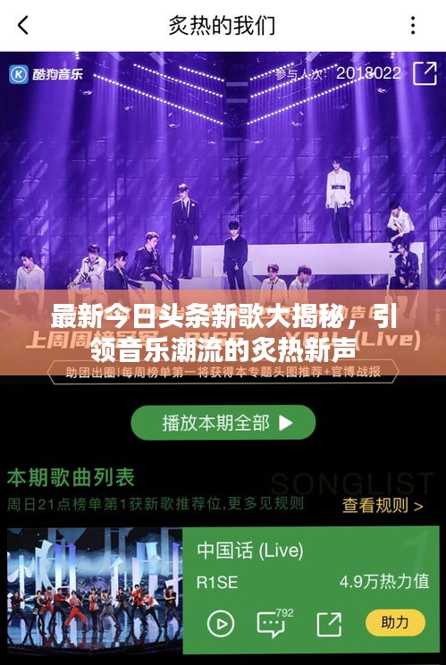 最新今日頭條新歌大揭秘，引領(lǐng)音樂潮流的炙熱新聲