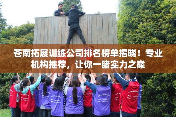 蒼南拓展訓(xùn)練公司排名榜單揭曉！專業(yè)機構(gòu)推薦，讓你一睹實力之巔