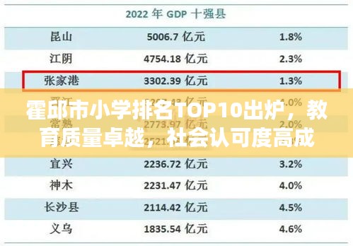 霍邱市小學(xué)排名TOP10出爐，教育質(zhì)量卓越，社會認(rèn)可度高成果展示