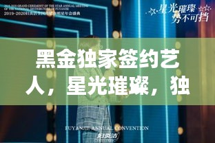 黑金獨家簽約藝人，星光璀璨，獨家魅力閃耀全場