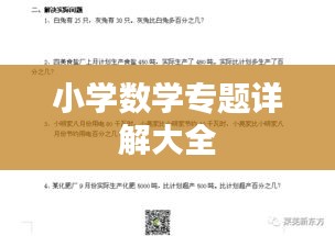 小學(xué)數(shù)學(xué)專(zhuān)題詳解大全