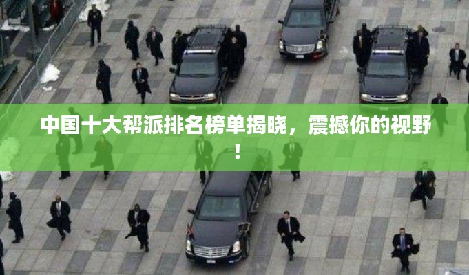 中國十大幫派排名榜單揭曉，震撼你的視野！