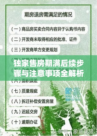 獨(dú)家售房期滿(mǎn)后續(xù)步驟與注意事項(xiàng)全解析