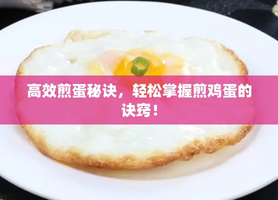 高效煎蛋秘訣，輕松掌握煎雞蛋的訣竅！