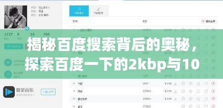 揭秘百度搜索背后的奧秘，探索百度一下的2kbp與10m神秘力量！