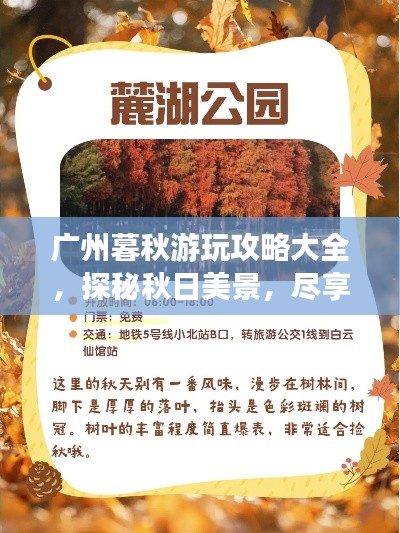 廣州暮秋游玩攻略大全，探秘秋日美景，盡享秋日風(fēng)情！