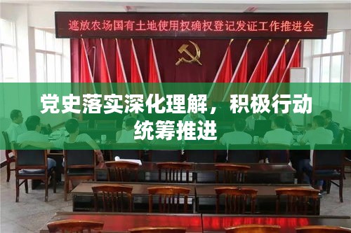 黨史落實深化理解，積極行動統(tǒng)籌推進