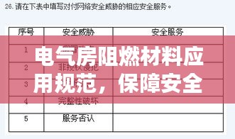 電氣房阻燃材料應用規(guī)范，保障安全，百度收錄標準標題
