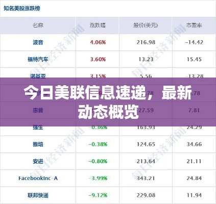 今日美聯(lián)信息速遞，最新動態(tài)概覽