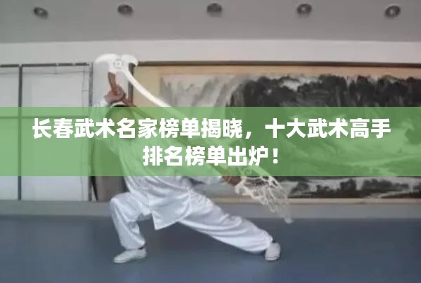 長春武術(shù)名家榜單揭曉，十大武術(shù)高手排名榜單出爐！